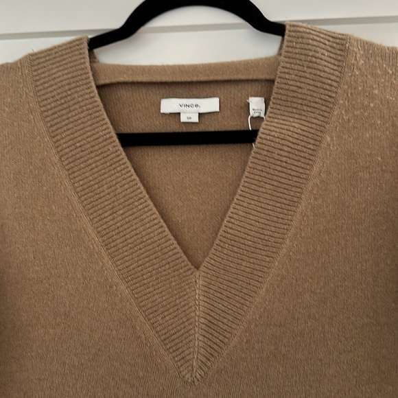 NEW Vince Wool & Cashmere Sweater Dress in Sand Shell - Picture 6 of 7